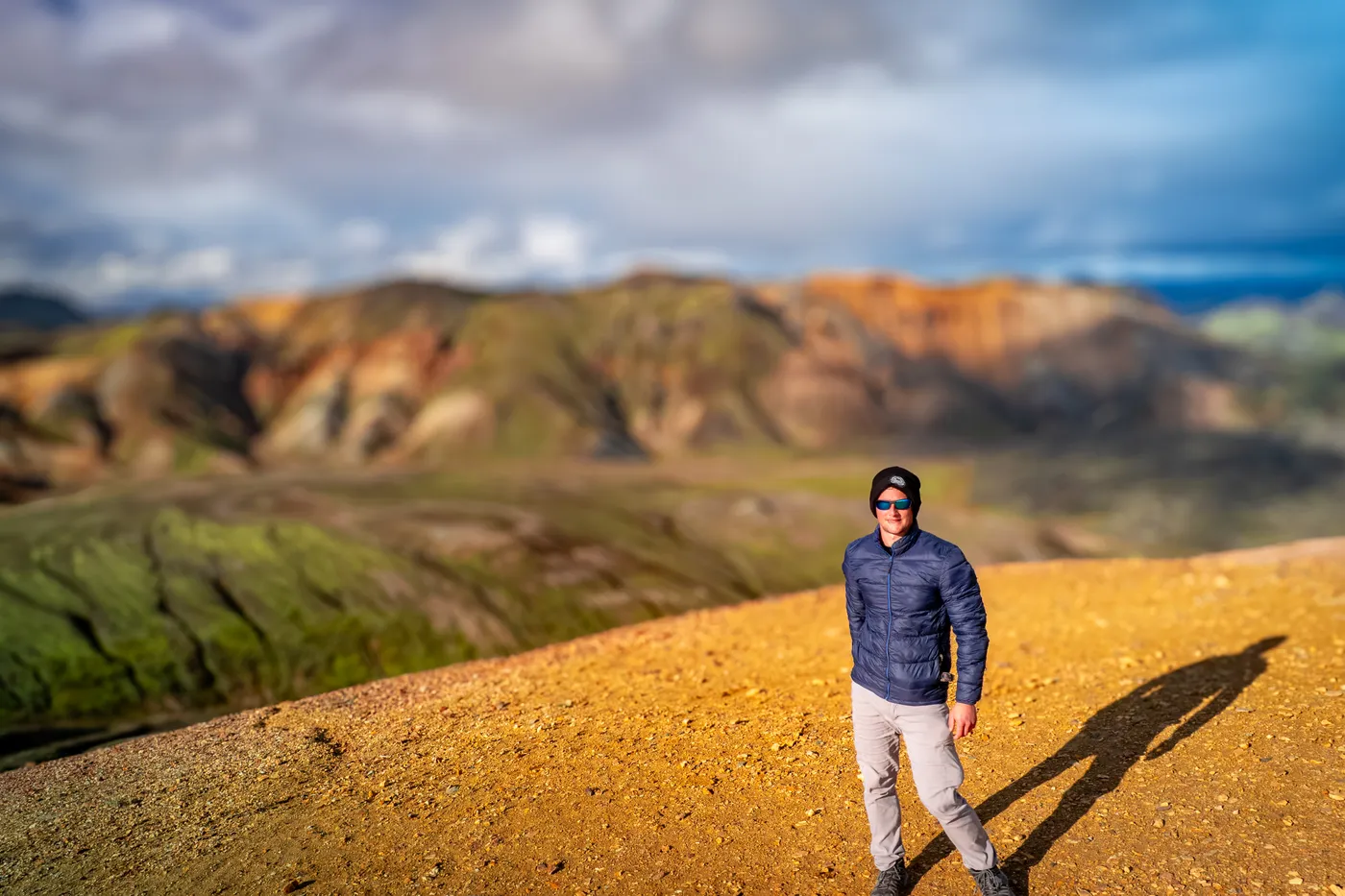 Wyatt Bange overlooking the Icelandic highlands